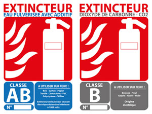 Panneaux signalétique incendie